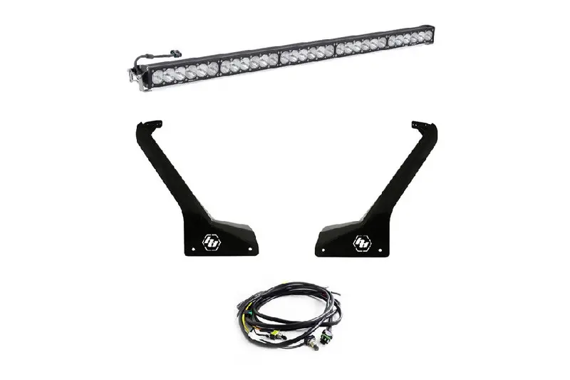 Jeep Jl/Jt Baja Designs Roof Bar Led Light Kit W/ Onx6+ Light Bar 1