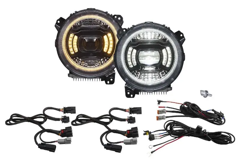 Jeep Jl/Jt Diode Dynamics Elite Max Led 9In Headlights, Pair 1