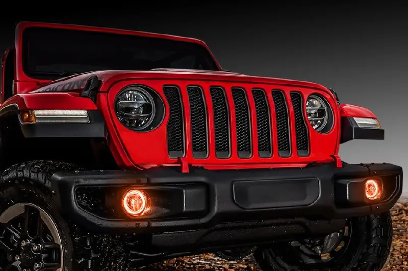 Jeep Jt/Jl/Jk Oracle Led Fog Light Surface Mount Halo Kit, Amber 1