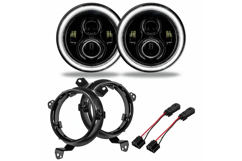 Jeep Jt/Jl Oracle 7In High Powered Headlights - Pair - White 1