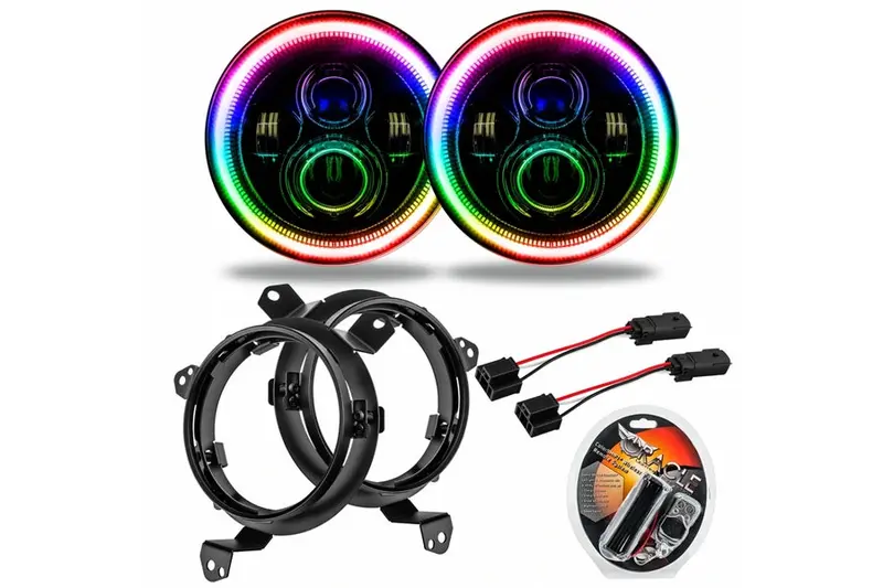 Jeep Jt/Jl Oracle High Powered Led Headlights - Pair - Colorshift 1