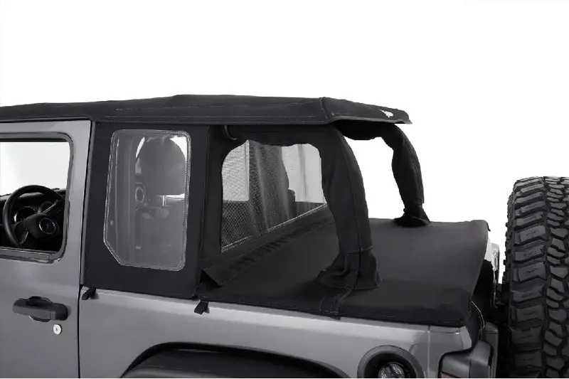 Jeep Wrangler Jk 2-Door Bestop Halftop Soft Top, Black Diamond 1
