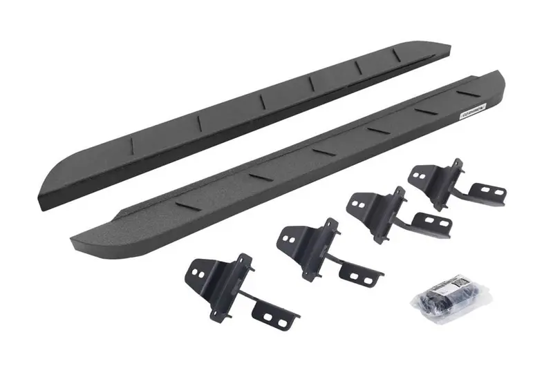Jeep Wrangler Jk 2-Door Go Rhino Rb10 Slim Line Running Boards W/ Brackets - Bedliner Coating 1