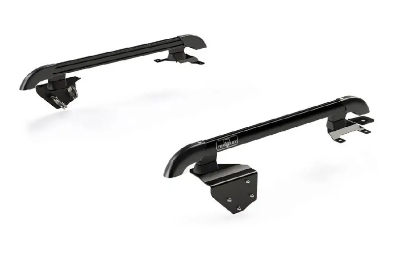 Jeep Wrangler Jk 2-Door Teraflex Nebo Roof Rack Main Rail Kit - Black 1