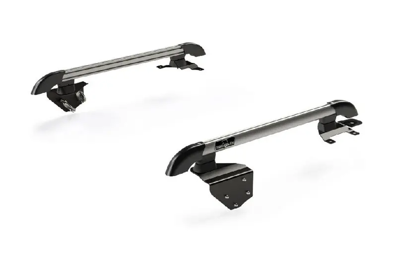 Jeep Wrangler Jk 2-Door Teraflex Nebo Roof Rack Main Rail Kit, Silver 1