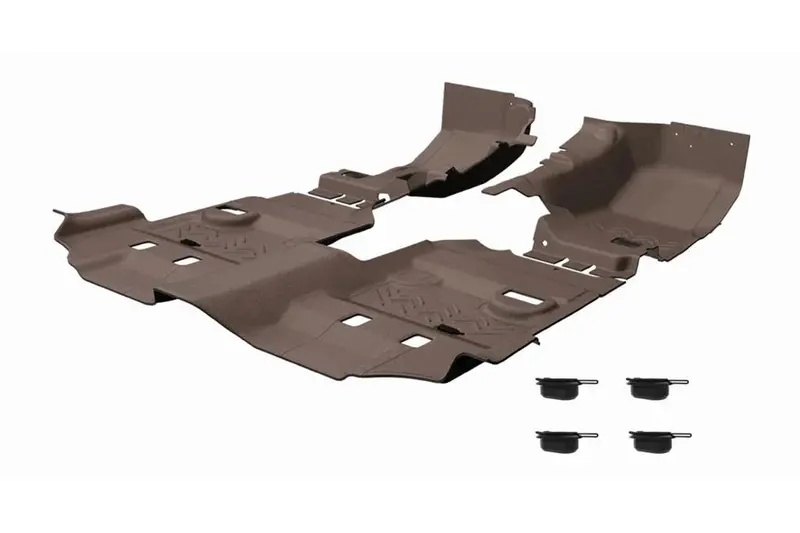 Jeep Wrangler Jk 4-Door Armorlite Front And Rear Flooring Kit, Desert Khaki 1