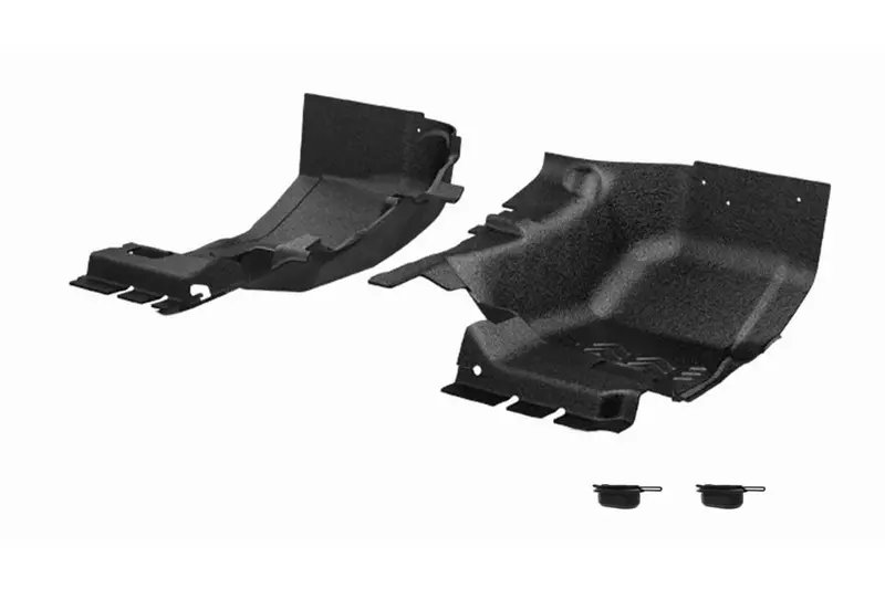 Jeep Wrangler Jk 4-Door Armorlite Front Flooring Set, Mesa Smoke 1