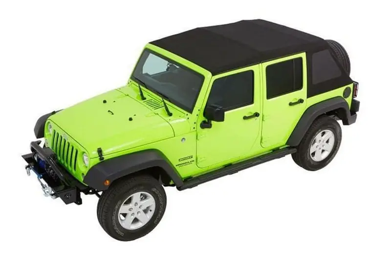 Jeep Wrangler Jk 4-Door Bestop Trektop Nx Glide Convertible Soft Top, Black Twill 1