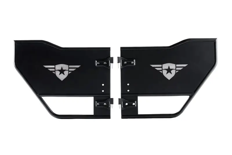 Jeep Wrangler Jk 4-Door Combat Off Road Mission Tube Doors Rear - Pair 1
