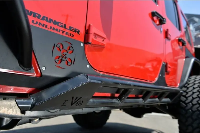 Jeep Wrangler Jk 4-Door Evo Manufacturing Rock Skins Black 2