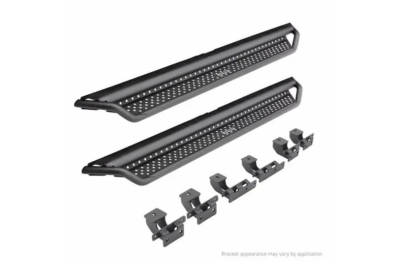 Jeep Wrangler Jk 4-Door Go Rhino Dominator D1 Side Steps W/ Full-Length Drop Step - Black 2