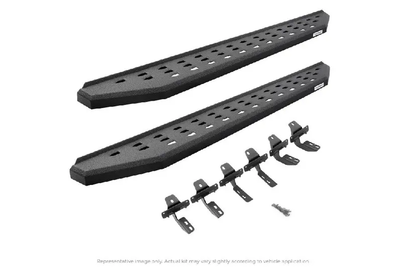 Jeep Wrangler Jk 4-Door Go Rhino Rb20 Running Boards W/ Mounting Brackets - Bedliner Coat 1