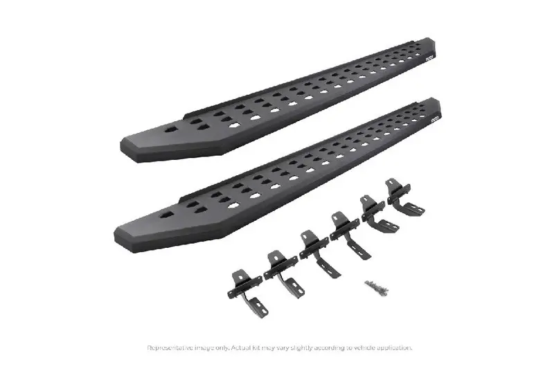 Jeep Wrangler Jk 4-Door Go Rhino Rb20 Running Boards W/ Mounting Brackets - Textured Black 1