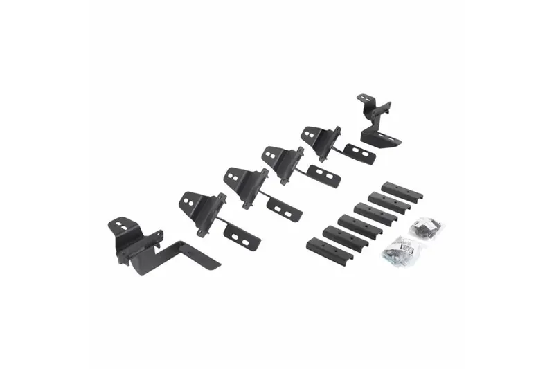 Jeep Wrangler Jk 4-Door Go Rhino V-Series V3 Aluminum/Rb Slims And Rb Side Steps, Bracket Kit 1