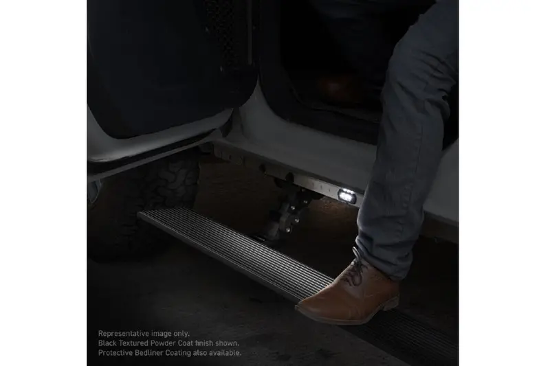 Jeep Wrangler Jk 4-Door Sport Go Rhino E-Board E1 Electric Running Board Kit - Bedliner Coating 2