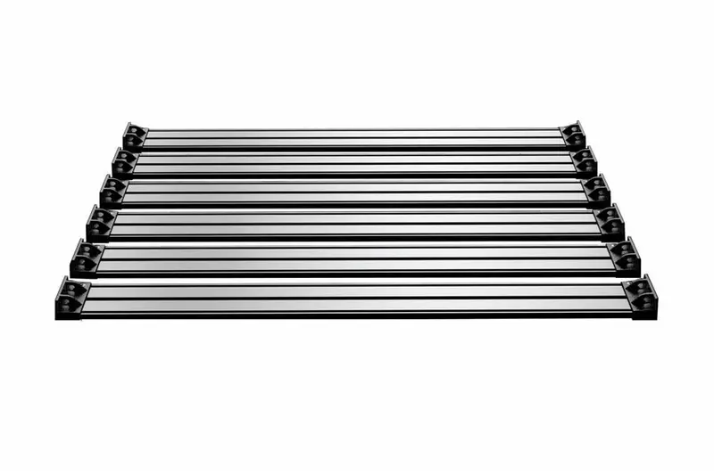 Jeep Wrangler Jk 4-Door Teraflex Nebo Roof Rack Cargo Slat Kit Silver 1