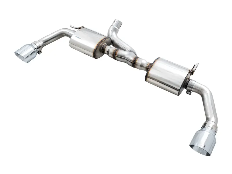 Jeep Wrangler Jk Awe Tread Edition Axleback Dual Exhaust - Chrome Silver Tips 1