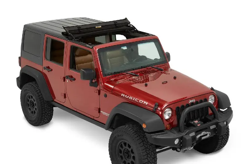 Jeep Wrangler Jk Bestop Sunrider For Hardtop - Premium Black Twill 1