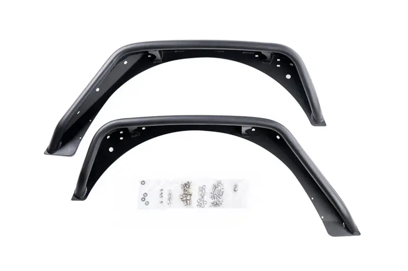 Jeep Wrangler Jk Combat Off Road Full Assault Black Aluminum Fender Kit, Rear 1
