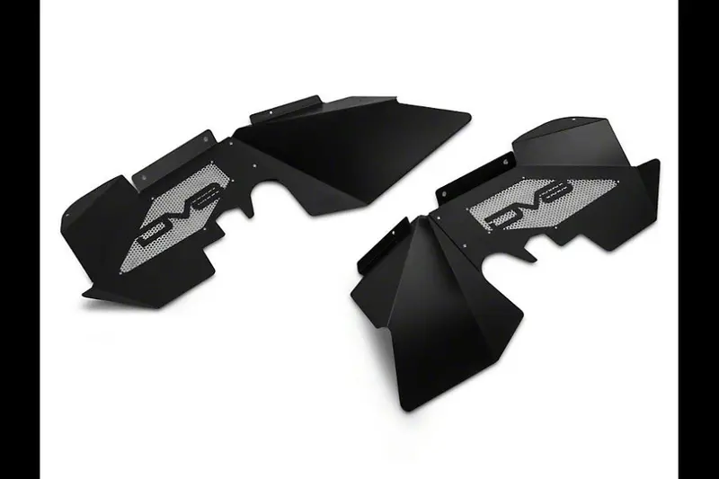 Jeep Wrangler Jk Dv8  Aluminum Front Inner Fenders, Black 1