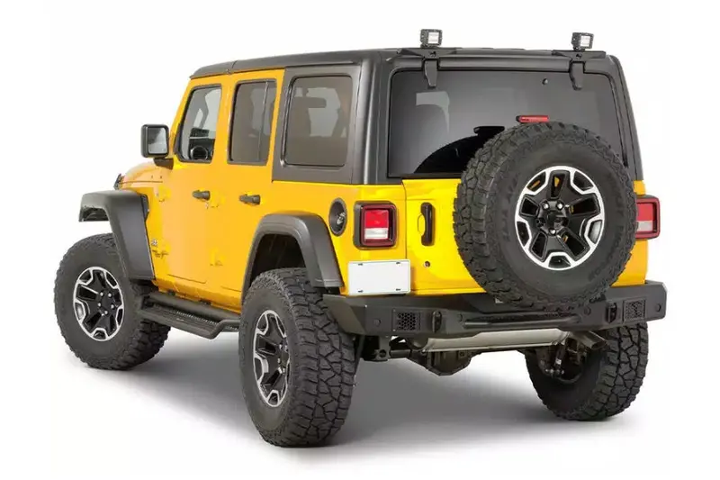 Jeep Wrangler Jk Go Rhino Rockline Full Width Rear Bumper - Black 2