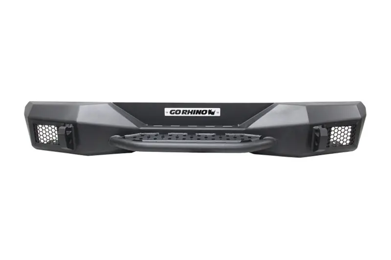 Jeep Wrangler Jk Go Rhino Rockline Rear Stubby Bumper - Textured Black 1