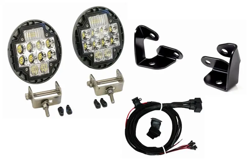 Jeep Wrangler Jk Grimm Offroad A-Pillar Mount W/ Nacho Tm512 Lights Kit 1