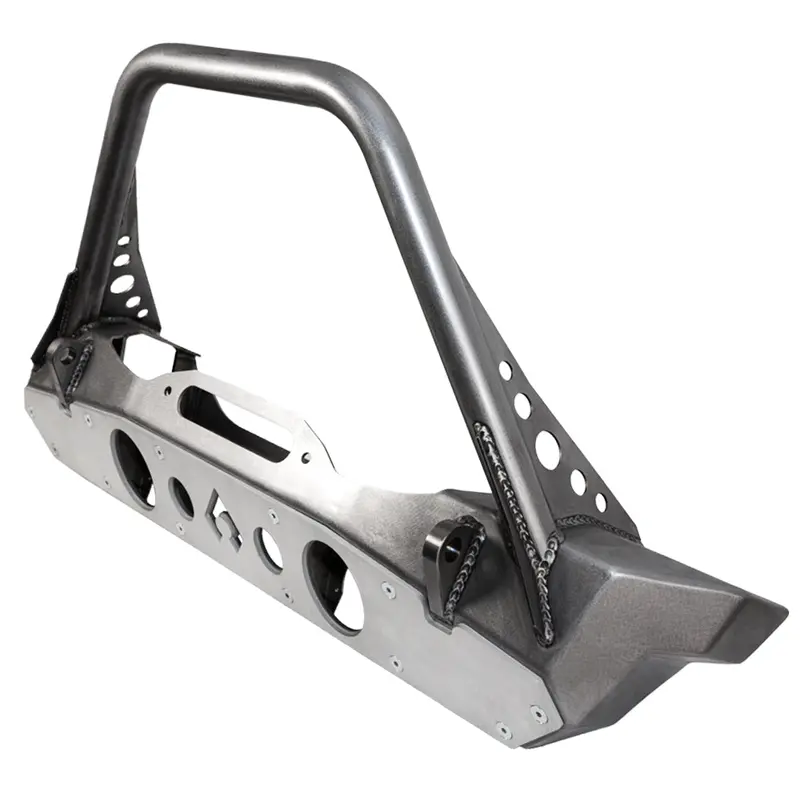 Jeep Wrangler Jk, Jl & Gladiator Jt Artec Industries Nighthawk Stinger Front Bumper W/ Aluminum Skid Bare Steel 1