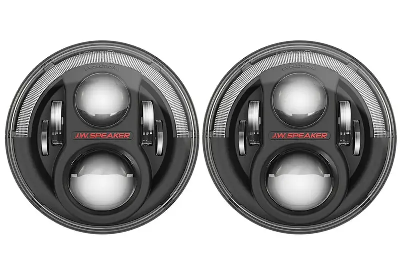 Jeep Wrangler Jk Jw Speaker 8700 Evolution J2 Headlight Kit - Black Bezel 1