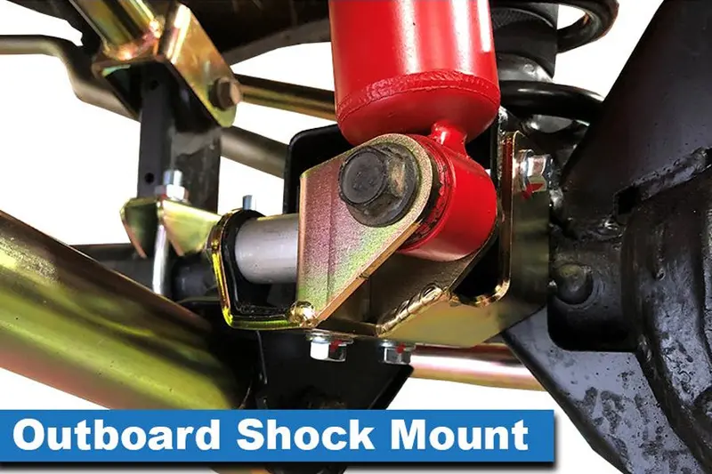 Jeep Wrangler Jk Metalcloak Outboard Shock Mount Spacer Relocation Kit - Lower Front 2