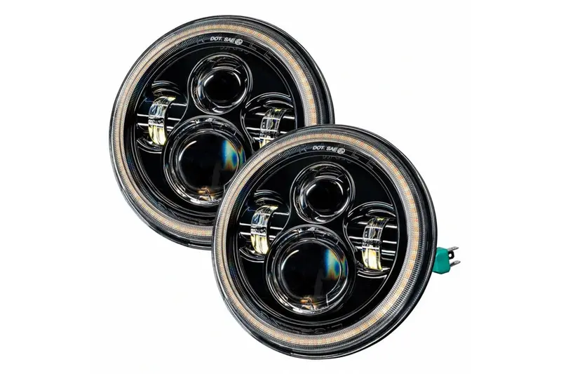 Jeep Wrangler Jk Oracle Switchback Led Halo Headlights - Pair 1