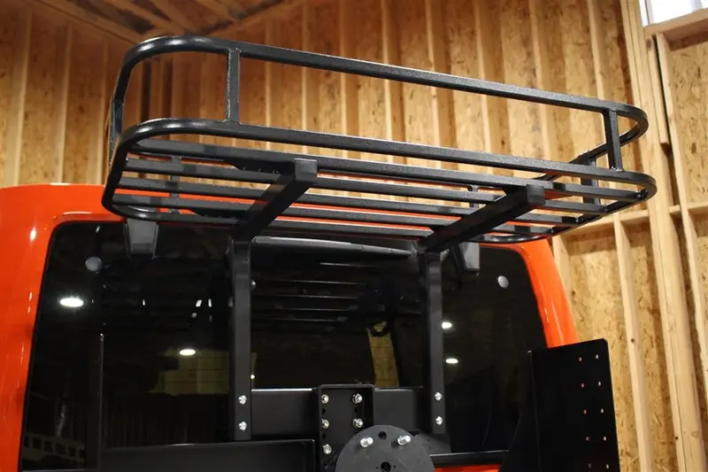 Jeep Wrangler Jk Rock Hard 4X4 Freedom Series Cargo Basket For Body Mount Tire Carrier 1