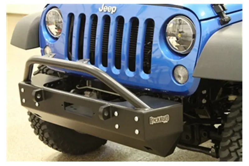 Jeep Wrangler  Jk Rock Hard 4X4 Patriot Series Aluminum Front Bumper Grille Width W/Lowered Winch Plate 1