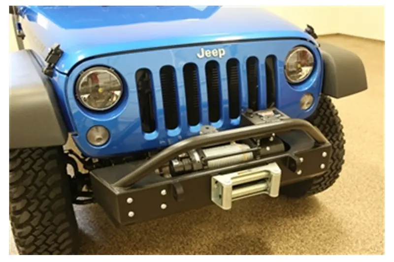 Jeep Wrangler Jk Rock Hard 4X4 Patriot Series Aluminum Front Bumper Grille Width W/Lowered Winch Plate 2