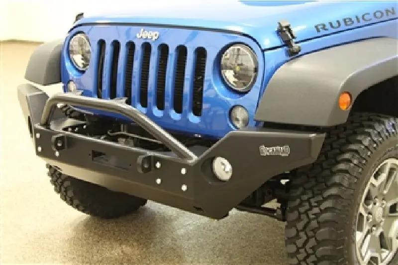 Jeep Wrangler Jk Rock Hard 4X4 Patriot Series Full Width Front Bumper - Lowered Winch Plate 1