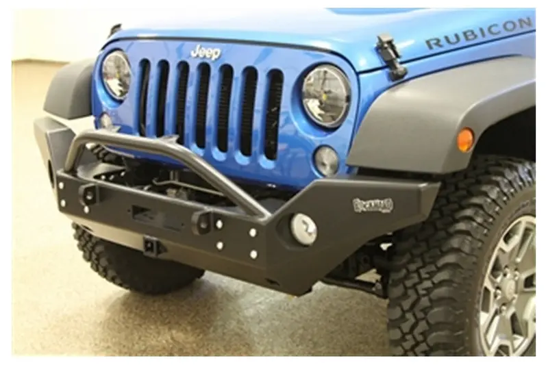 Jeep Wrangler  Jk Rock Hard 4X4 Patriot Series Full Width Front Bumper W/ Receiver And Lowered Winch Mount 1