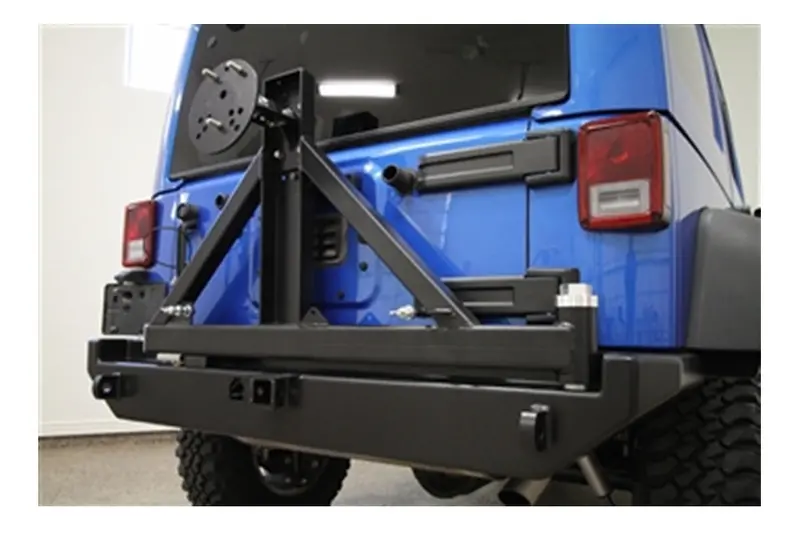 Jeep Wrangler Jk Rock Hard 4X4 Patriot Series Rear Bumper W/Tire Carrier Black 1