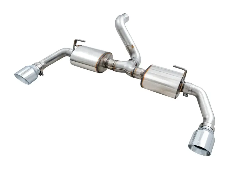 Jeep Wrangler Jl 2.0L/3.6L Awe Exhaust Tread Edition Axle Back Dual Exhaust - Chrome Silver Tips 1