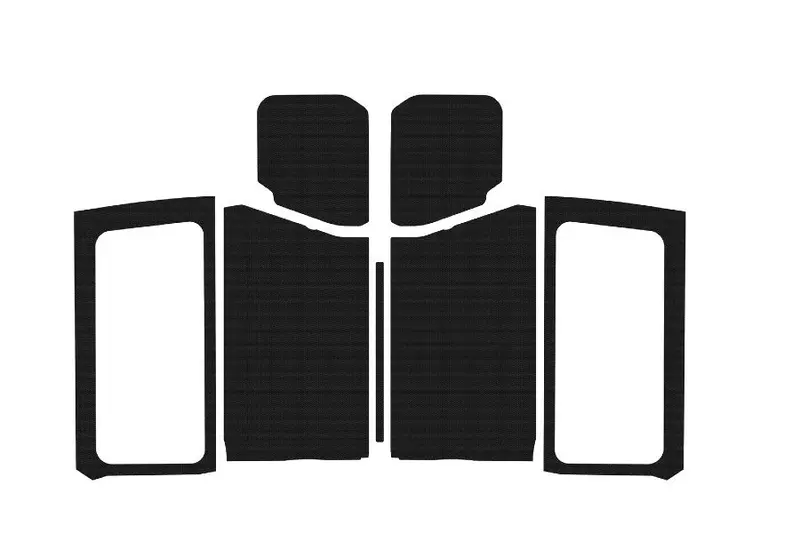 Jeep Wrangler Jl 2-Door Design Engineering Complete Headliner Kit Black Original Finish 1