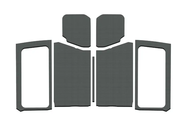 Jeep Wrangler Jl 2-Door Design Engineering Complete Headliner Kit, Gray Original Finish 1