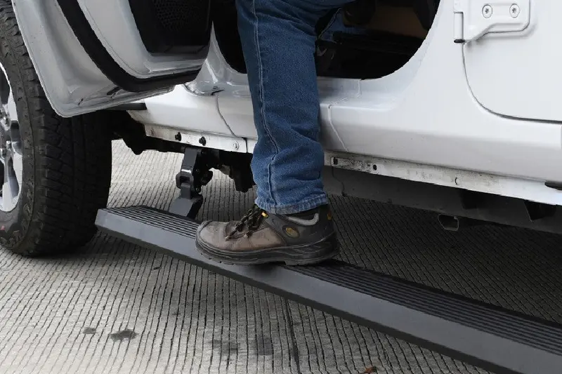 Jeep Wrangler Jl 2-Door Go Rhino E-Board E1 Electric Running Board Kit - Textured Black Finish 1