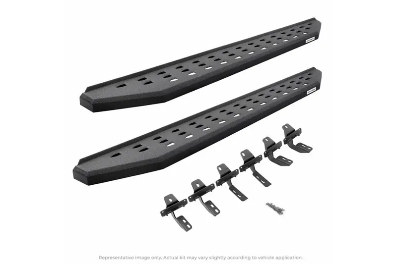 Jeep Wrangler Jl 2-Door Go Rhino Rb20 Running Boards With Brackets - Bedliner Coating 1