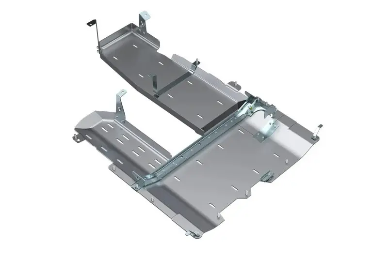 Jeep Wrangler Jl 3.0L Ecodiesel Artec Industries T-Case/Fuel/Dpf Skid Plate - Aluminum 1