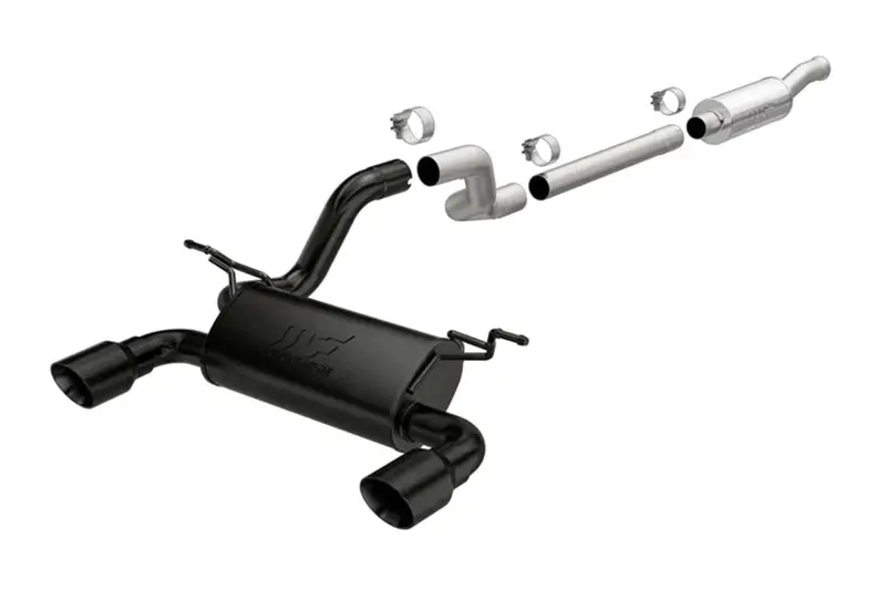 Jeep Wrangler Jl 3.6L Magnaflow Mf Series Catback Exhaust System W/ Dual Black Tips 1