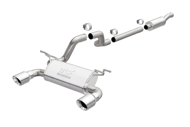 Jeep Wrangler Jl 3.6L Magnaflow Mf Series Catback Exhaust System W/ Dual Polished Tips 1