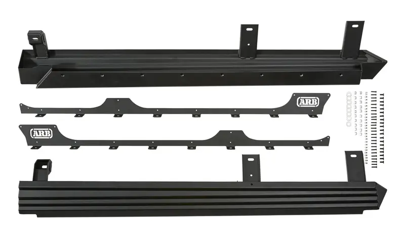 Jeep Wrangler Jl 4-Door Arb Rock Sliders, Black | 4450240 1