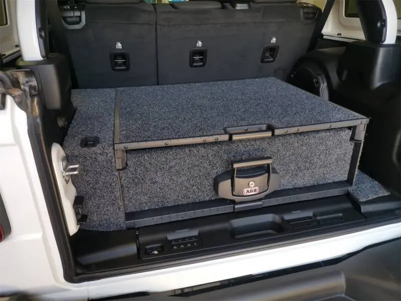 Jeep Wrangler Jl 4-Door Arb Roller Drawer Side Floor Install Kit - W/ Subwoofer | Arbjl4dfkiksub 1