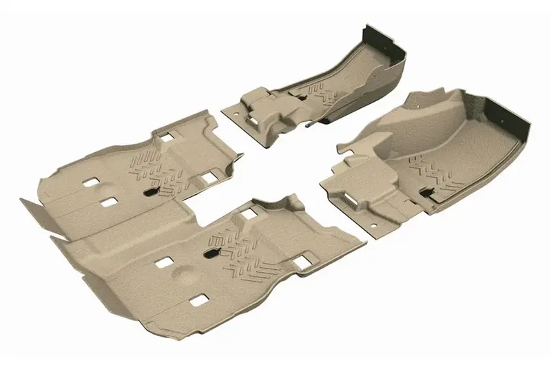 Jeep Wrangler Jl 4-Door Armorlite Front And Rear Flooring Kit - Desert Khaki 1