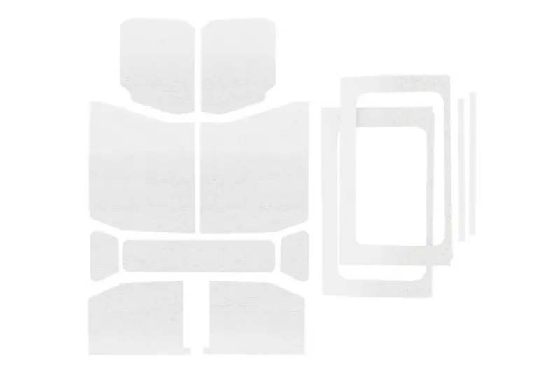 Jeep Wrangler Jl 4-Door Design Engineering Complete Headliner Kit, White Original Finish 1