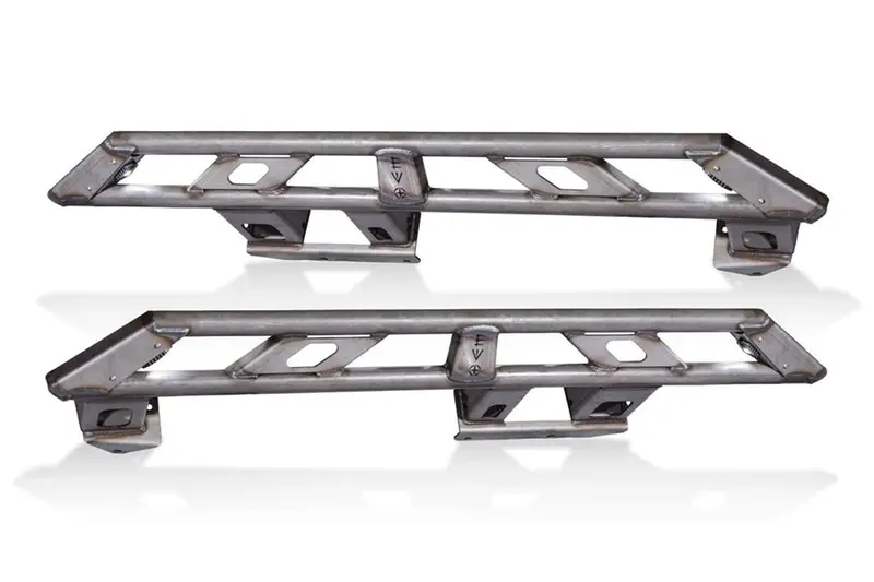 Jeep Wrangler Jl 4-Door Evo Manufacturing Bolt-On Rock Slider Set W/ Rock Light Kit, Bare 1